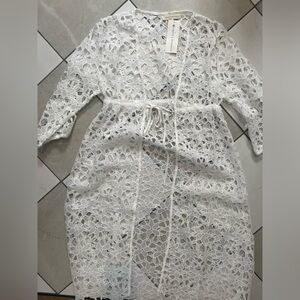 🩷 SALE $5/30Sirens & Seashells White Lace Cover-Up